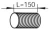 DINEX 80242 Corrugated Pipe, exhaust system